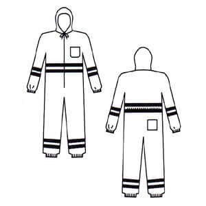 AZWORK1002反射テープ付つなぎ服デザイン