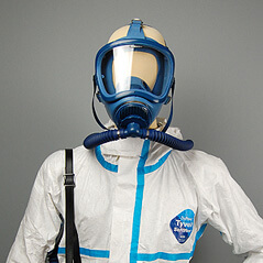 サカ井式12HV-Z（二本蛇管式）送気マスクご注文のページ □防護服